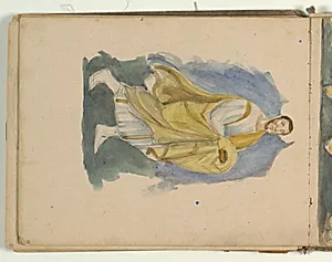 Studier af figurer fra vægdekoration (italiensk) by Niels Larsen Stevns