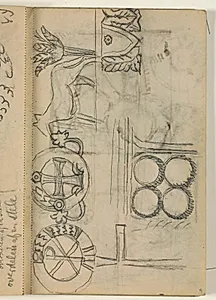 Studier af forskellig gravmæleornamentik by Niels Larsen Stevns