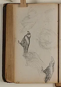 Studier af fugle (råger ell. ravne?) by Niels Larsen Stevns