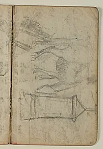 Studier af græssende hest og et gravmæle by Niels Larsen Stevns