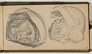 Studier af mesopotamiske hoveder by Niels Larsen Stevns