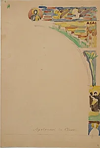 Studier af oldkristne motiver, Apolonari in Classe by Niels Larsen Stevns