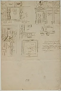 Studier af oldkristne motiver, samt notater. Apolonari in Classe by Niels Larsen Stevns