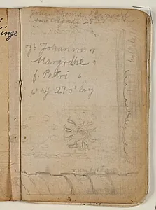Studier af ornamenter og rammeprofiler. Notater by Niels Larsen Stevns