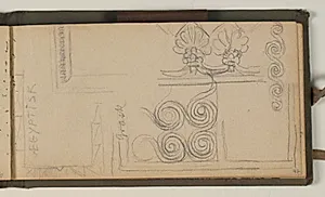 Studier af ornamenter, samt notater by Niels Larsen Stevns
