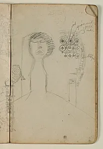 Studier af ornamentik og statuehoved by Niels Larsen Stevns