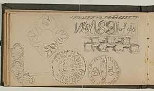 Studier af ornamentik, ramme- og gesimsprofiler by Niels Larsen Stevns