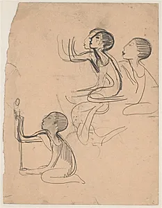 Studier til "Dreng, der planter" ("Hoppat") by Isakson, Karl