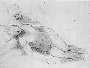 Studier til en Pietà by Ubekendt