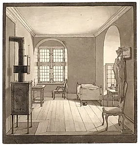 Stue i Odense adelige Jomfrukloster by Wilhelm Bendz