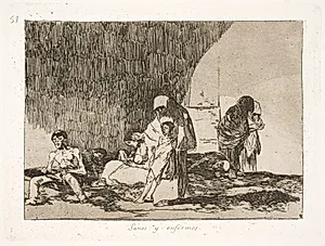 Sunde og syge (57) by Francisco de Goya