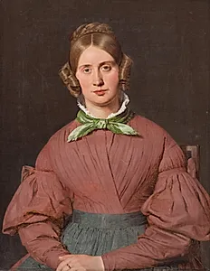 Susanne Cecilie Købke, født Købke, kunstnerens hustru by Christen Købke