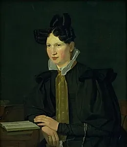 Susanne Købke, født Ryder, kunstnerens svigerinde by Christen Købke