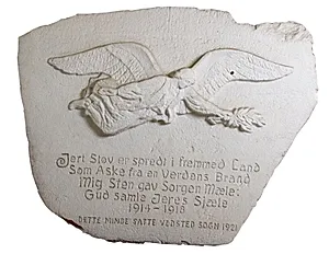 Svævende engel by Niels Skovgaard