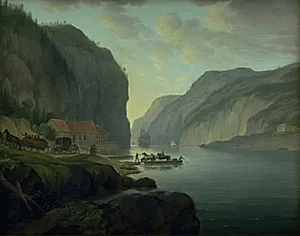 Svinesund nær Frederikshald i Norge by Erik Pauelsen
