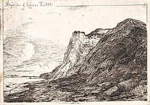 Sydsiden af Refnæs by Johan Thomas Lundbye