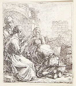 Syerske og en smed by Thomas Wijck