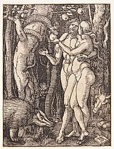 Syndefaldet by Albrecht Dürer