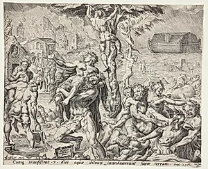 Syndfloden by Cornelis Cort