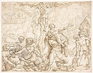 Syndfloden by Maarten van Heemskerck
