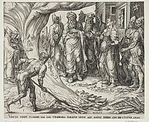 Tamar giver sig til kende by Harmen Jansz. Muller