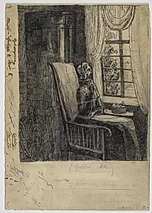 "Tanten i Blunderstone" (variation over samme motiv som recto) by Christian Kongstad Petersen