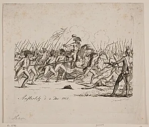 Tapfere gegenwehr der Russischen Garde by Gerhard Ludvig Lahde