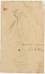 Teglværksarbejder i halvfigur, profil m.v. by L.A. Ring
