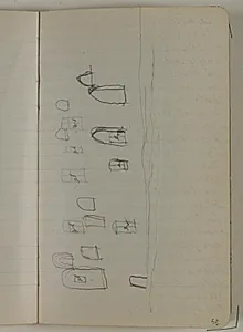 Tegning af Anna Larsen Stevns ? by Niels Larsen Stevns
