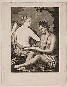 Terpsichore et Kalliope by Gerhard Ludvig Lahde