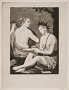 Terpsichore et Kalliope by Gerhard Ludvig Lahde