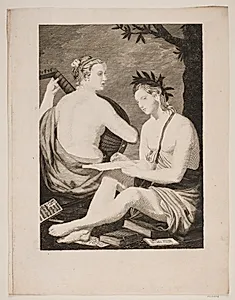 Terpsichore et Kalliope by Gerhard Ludvig Lahde