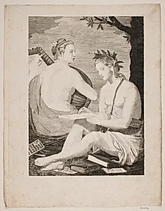 Terpsichore et Kalliope by Gerhard Ludvig Lahde