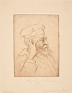 "The old rector" (portræt af Sigurd Müller)