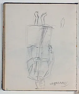Thorvaldsen. Skitse til "Engen ved Nysø" by Niels Larsen Stevns