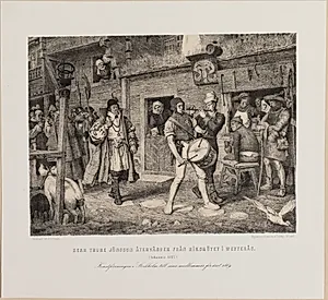 Thure Jönsson vender tilbage fra Rigsdagen i Vesterås 1527 by Georg von Rosen