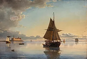 Tidlig sommermorgen på Helsingørs rhed by C.F. Sørensen