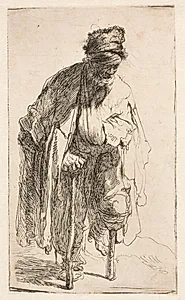 Tigger med træben by Rembrandt van Rijn