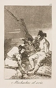 Til arbejdet drenge by Francisco de Goya