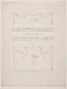 Til Hans Matthison Hansens 75 års fødselsdag den 31. Jan, 1882 by Ubekendt