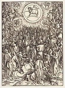 Tilbedelsen af lammet by Albrecht Dürer