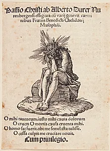 Titelblad med Kristus som smertensmand by Albrecht Dürer