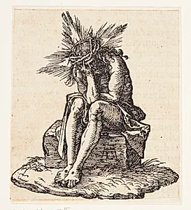 Titelblad med Kristus som smertensmand by Albrecht Dürer