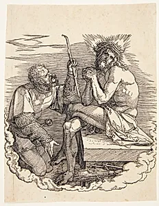 Titelblad med Kristus som smertensmand by Albrecht Dürer