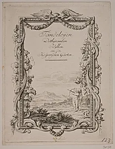 Titelblad med påskrift: Tändeleÿen by J.M. Preisler