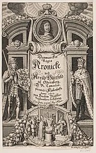 Titelblad til Arild Huitfeldt, "Danmarckis Rigis Krønicke", 1652