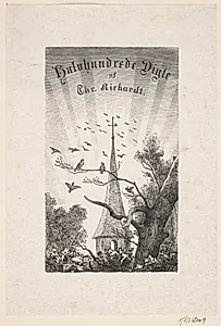 Titelblad til Christian Richardt "Halvhundrede digte"