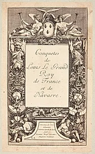 Titelblad til "Ludvig XIV's sejre" by Johanna Sibylla Küsel