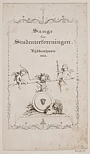 Titelblad til sange for Studenterforeningen by Constantin Hansen