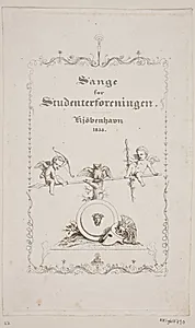 Titelblad til sange for Studenterforeningen by Constantin Hansen